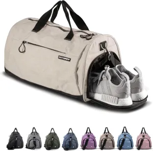 Fitgriff Gym Bag for Men & Women with Shoe & Wet Compartment - Duffle Bag for Travel, Sports, Fitness & Workout