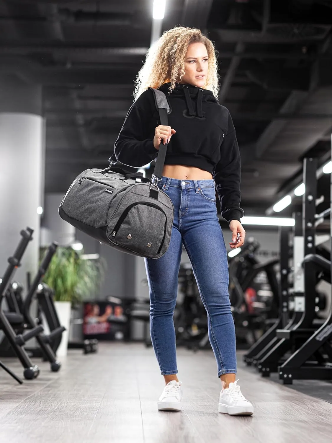 Fitgriff Gym Bag for Men & Women with Shoe & Wet Compartment - Duffle Bag for Travel, Sports, Fitness & Workout