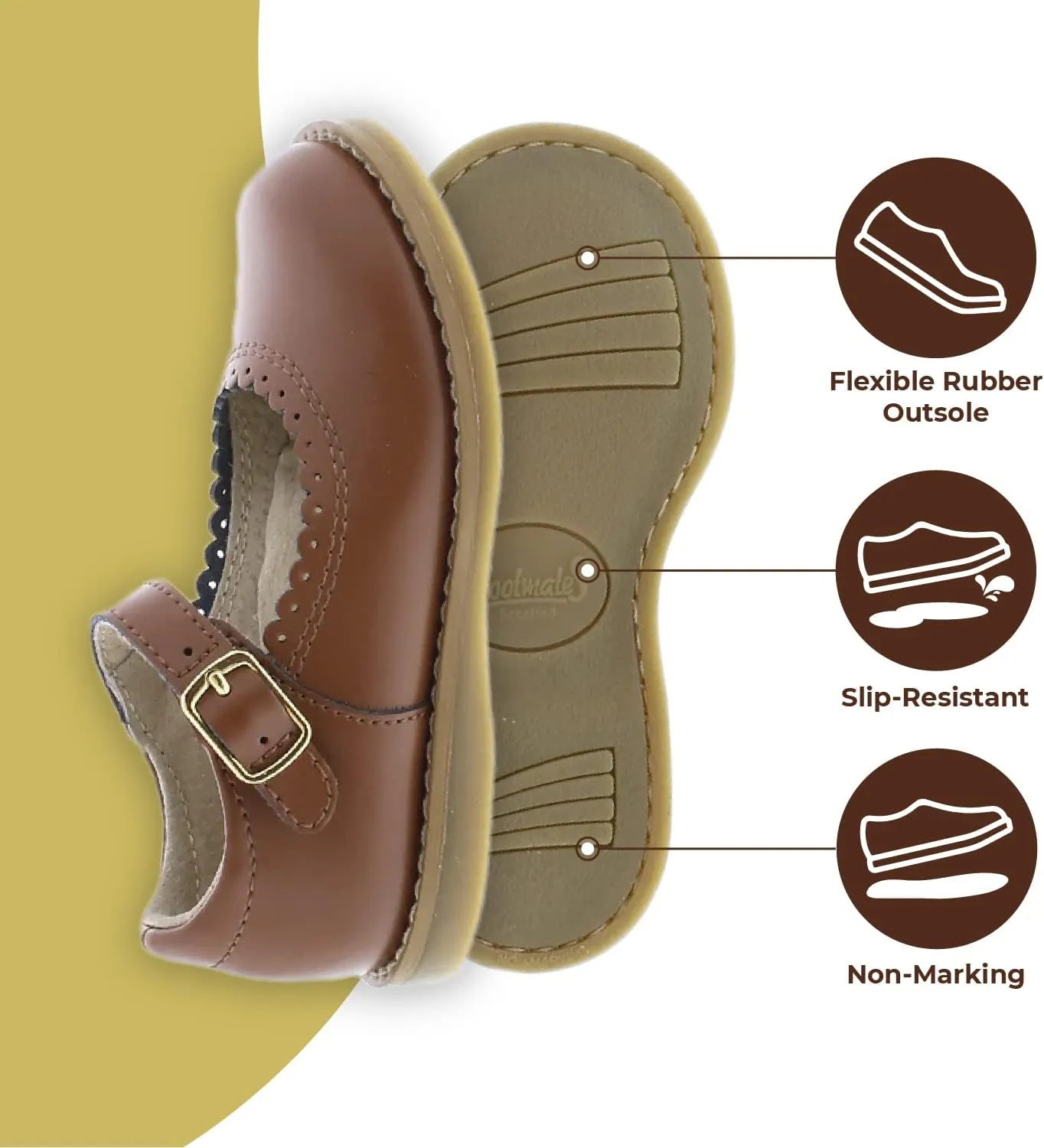 FOOTMATES Baby-Girl's Allie (Infant/Toddler/Little Kid) Mary Jane Flat