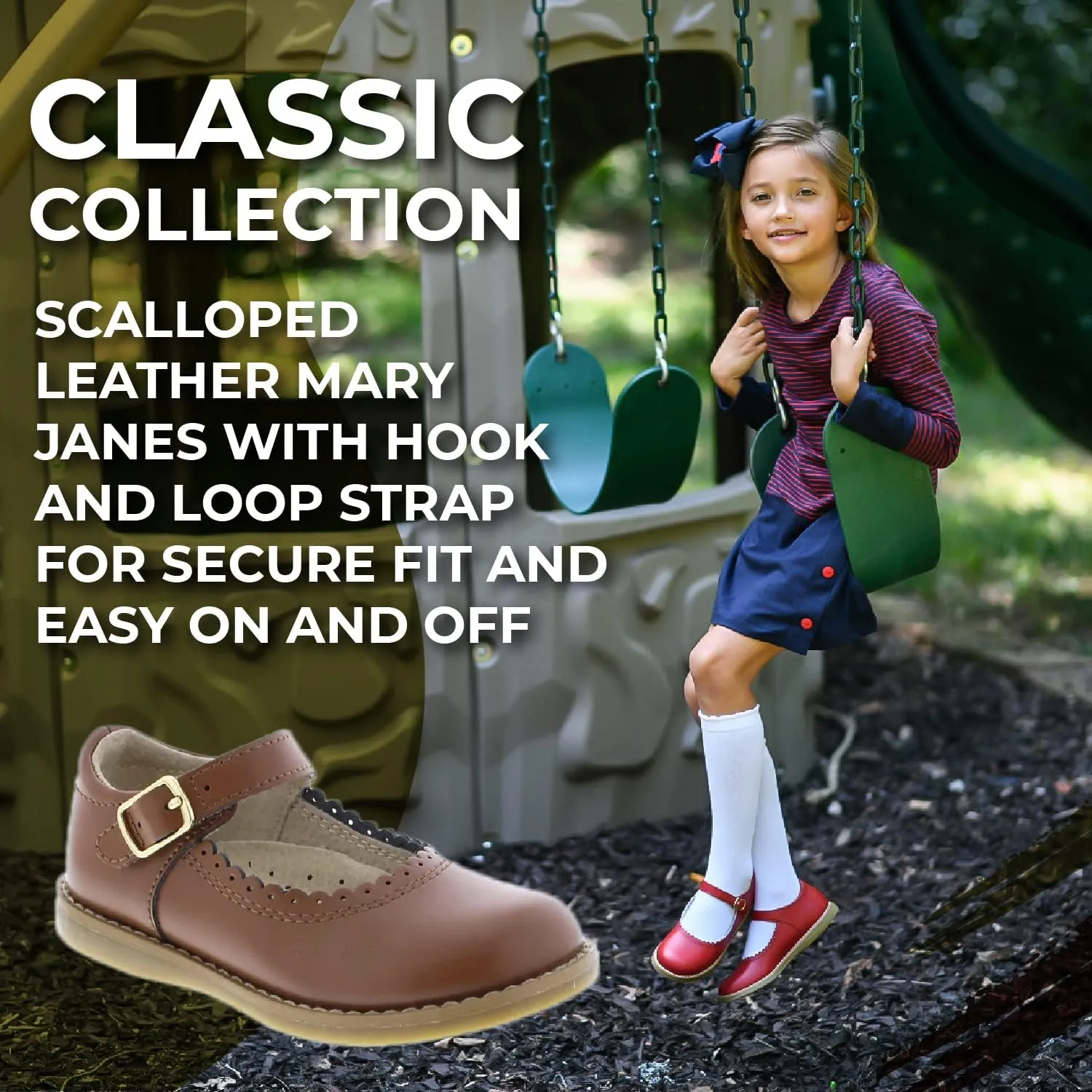 FOOTMATES Baby-Girl's Allie (Infant/Toddler/Little Kid) Mary Jane Flat
