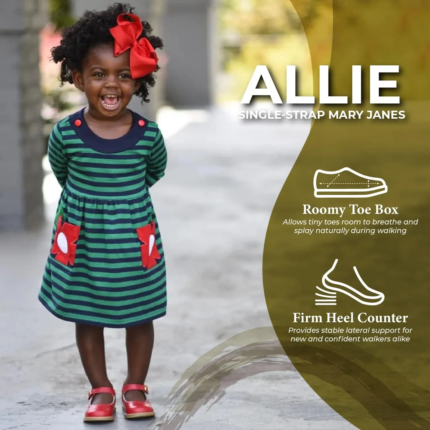 FOOTMATES Baby-Girl's Allie (Infant/Toddler/Little Kid) Mary Jane Flat