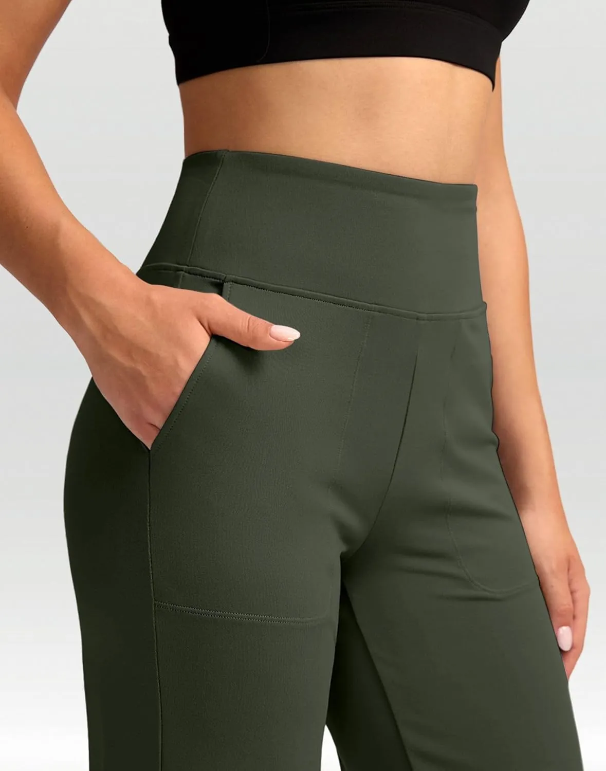 G Gradual Women's Yoga Pants wiht Pockets High Waist Stretch Loose Casual Lounge Sweatpants Petite/Regular/Tall