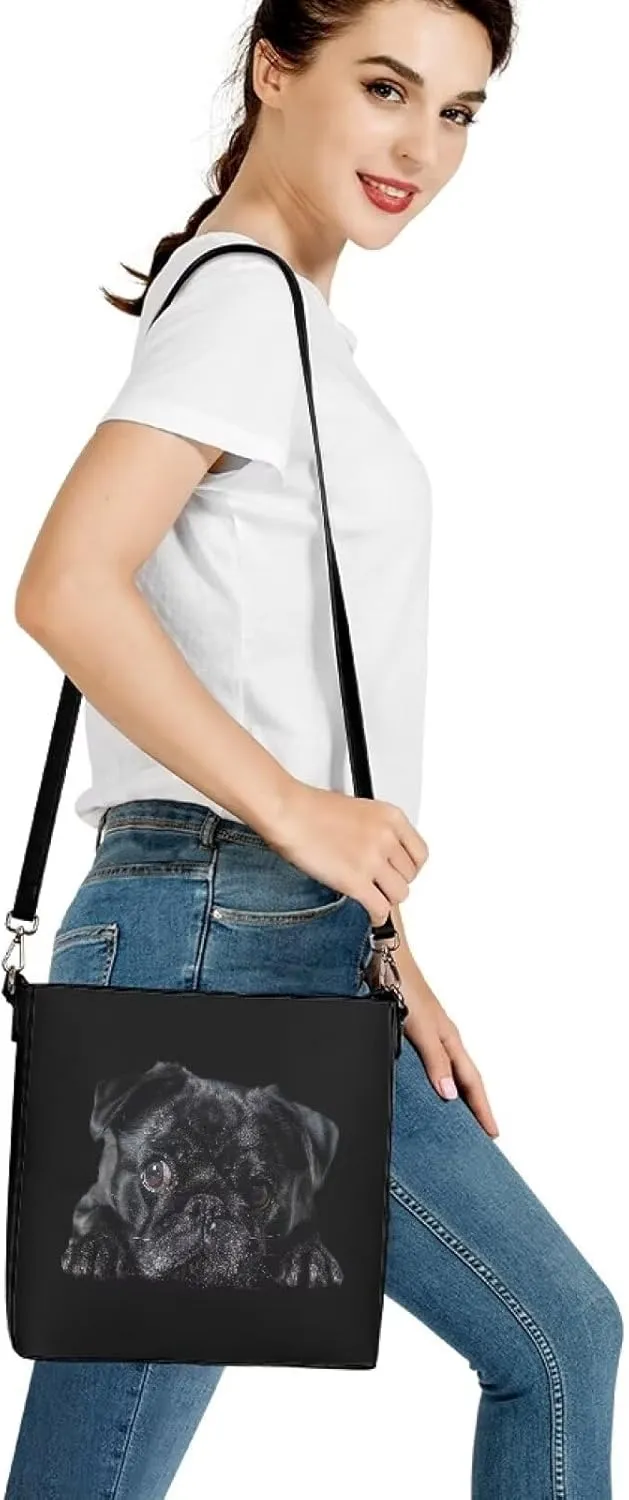 Giraffe Tote Bags PU Leather Purses Handbags for Women Top Handle Ladies Shoulder Satchel Bags