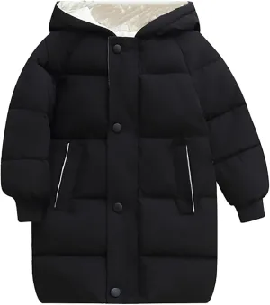 Girls Coats Size 6/7 Children's Down Padded Jacket Long Cotton Padded Jacket Baby Children's Winter Coat for Youth Girls