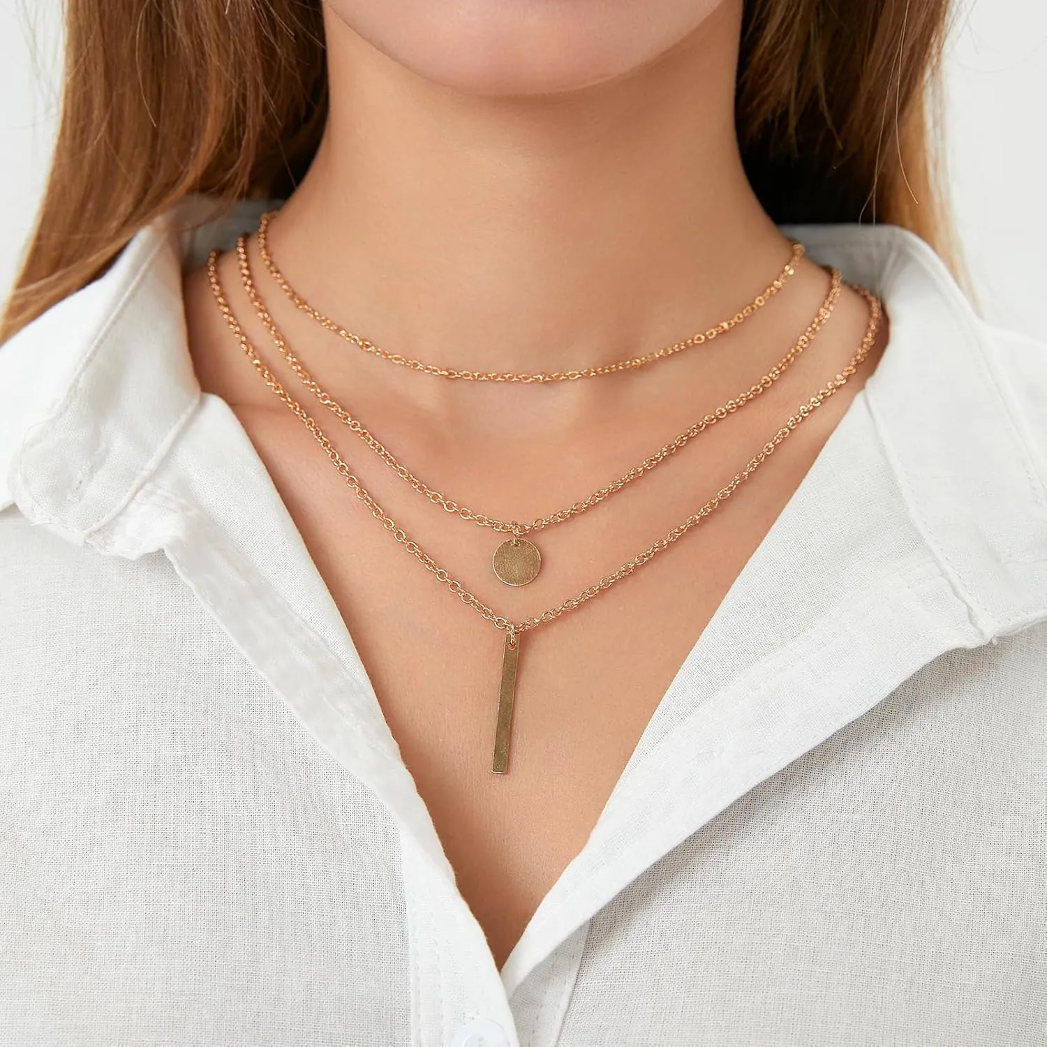 Gold Necklace for Women Initial Necklaces,Crystal Gold Chain Gemstone Name Necklace, Letter Personalized Pendant Necklaces Crystal Necklace