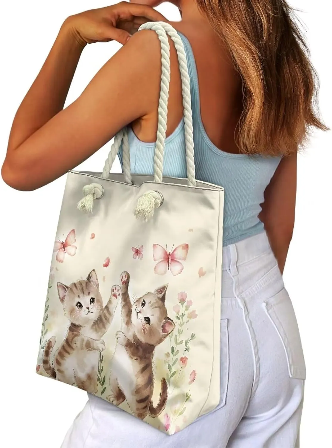 Grocery Bags Reusable Shopping Bags Top Handle Handbags Satchel Tote for Women Ladies Purse Storage Organizer