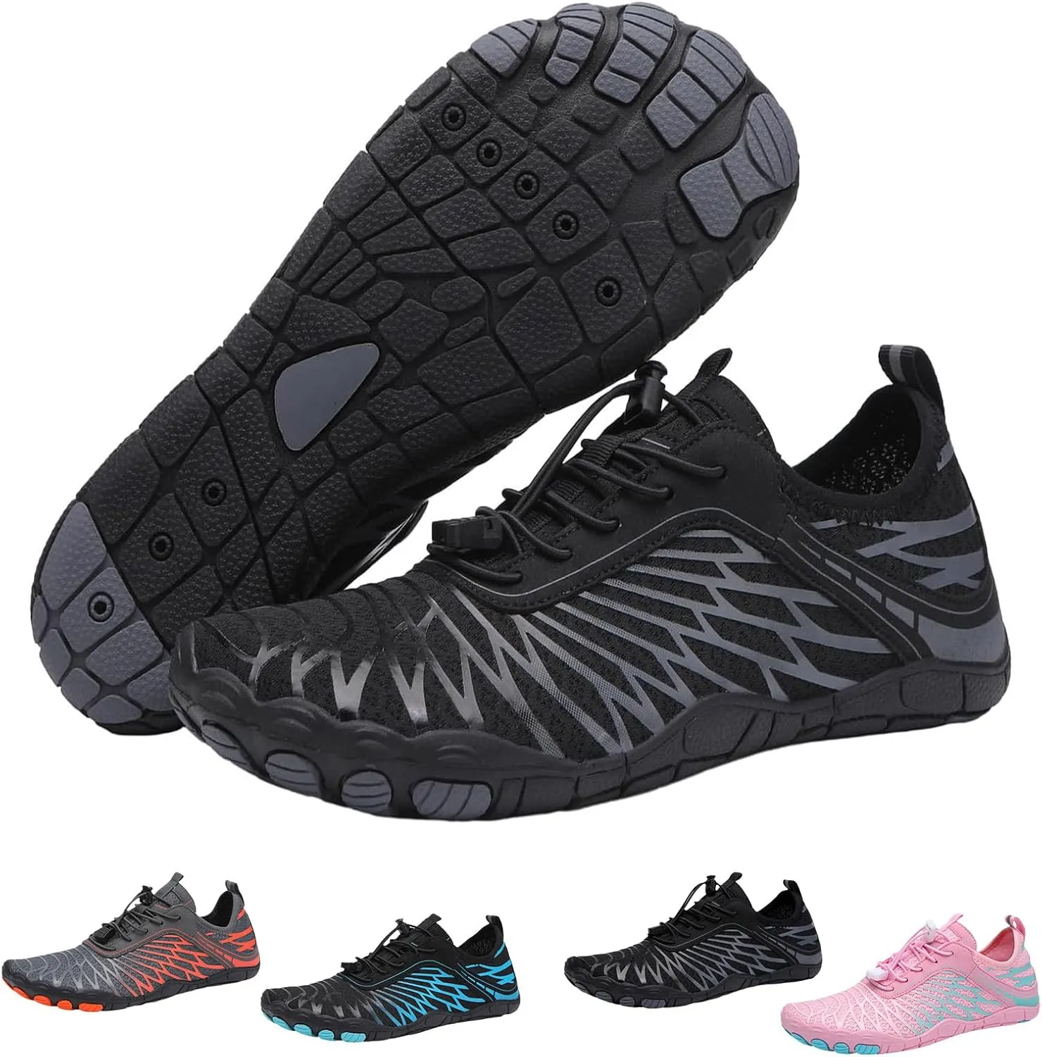 Grounded Barefoot Footwear Shoes for Women Men, Breathable & Non-Slip Athletic, Water Shoes Wide Toe Box
