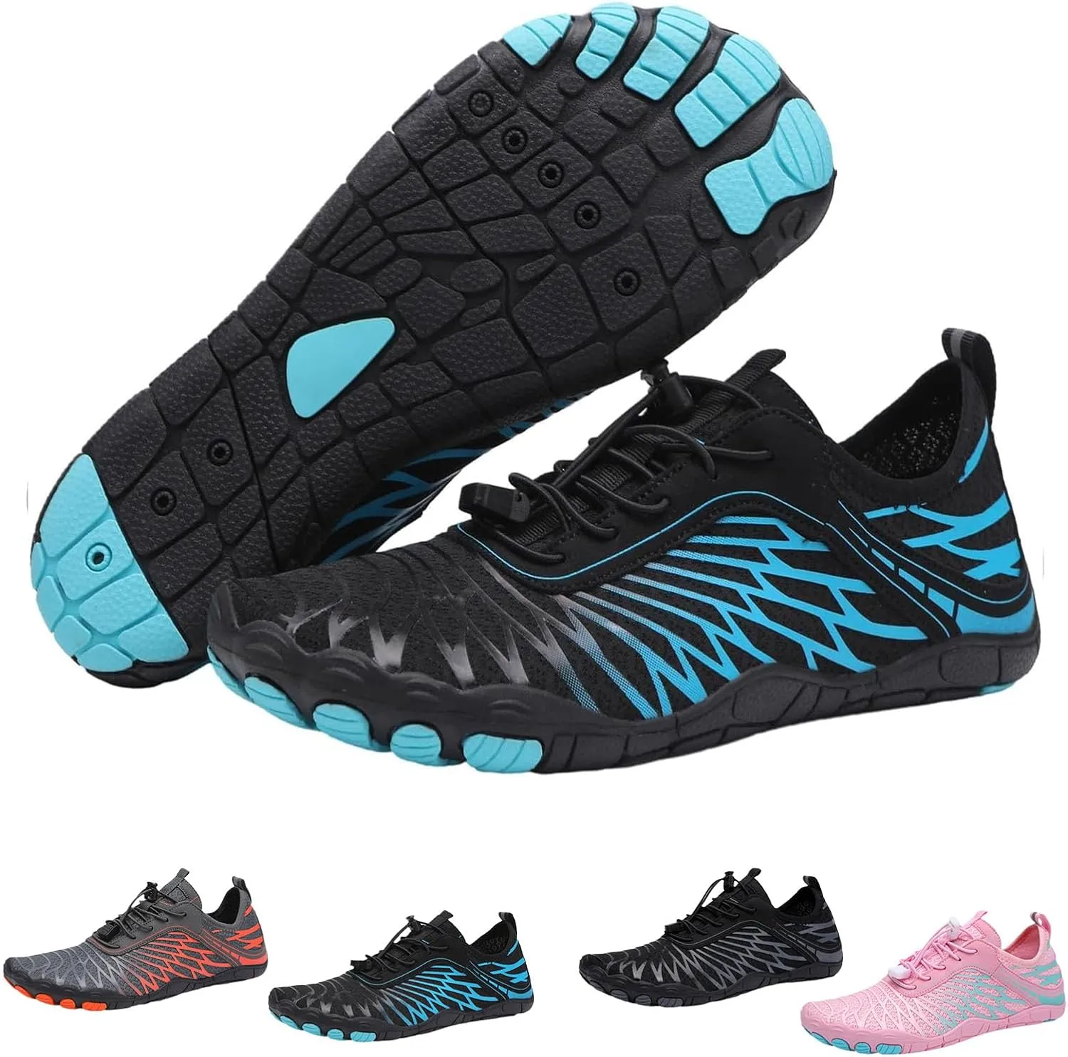 Grounded Barefoot Footwear Shoes for Women Men, Breathable & Non-Slip Athletic, Water Shoes Wide Toe Box