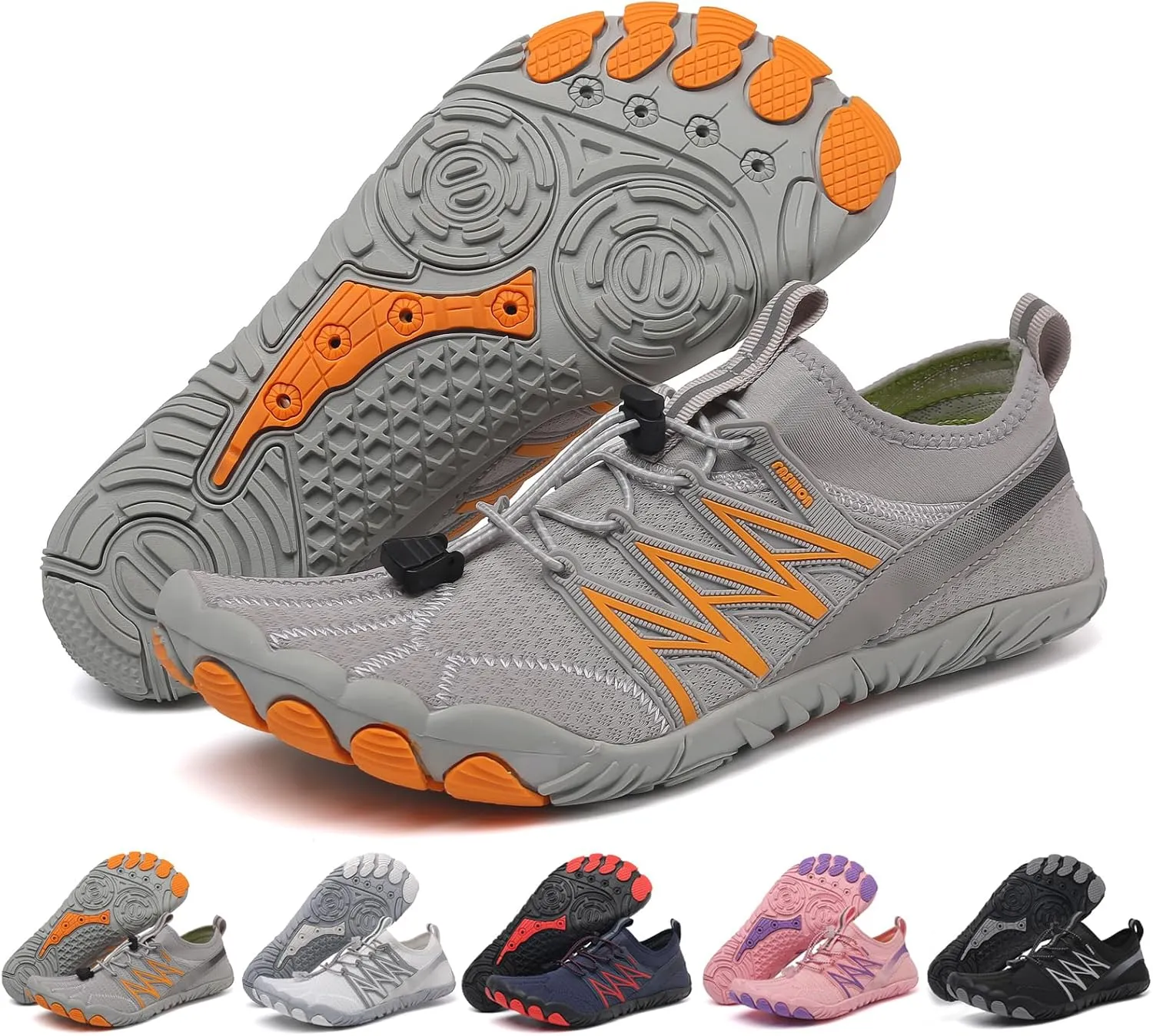 GUNIYIFS Walking Water Shoes Men Hike Barefoot Shoes Women Wide Toe Box Non-Slip Quick Dry Breathable Outdoor Athletic Footwear Beach