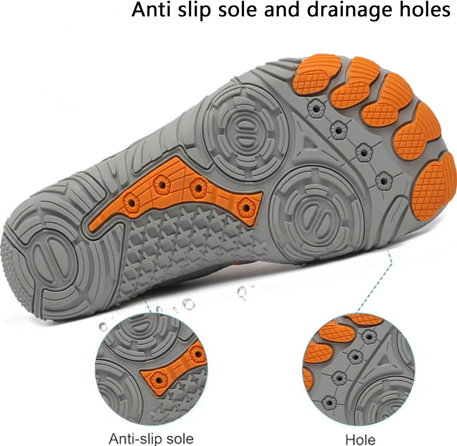 GUNIYIFS Walking Water Shoes Men Hike Barefoot Shoes Women Wide Toe Box Non-Slip Quick Dry Breathable Outdoor Athletic Footwear Beach