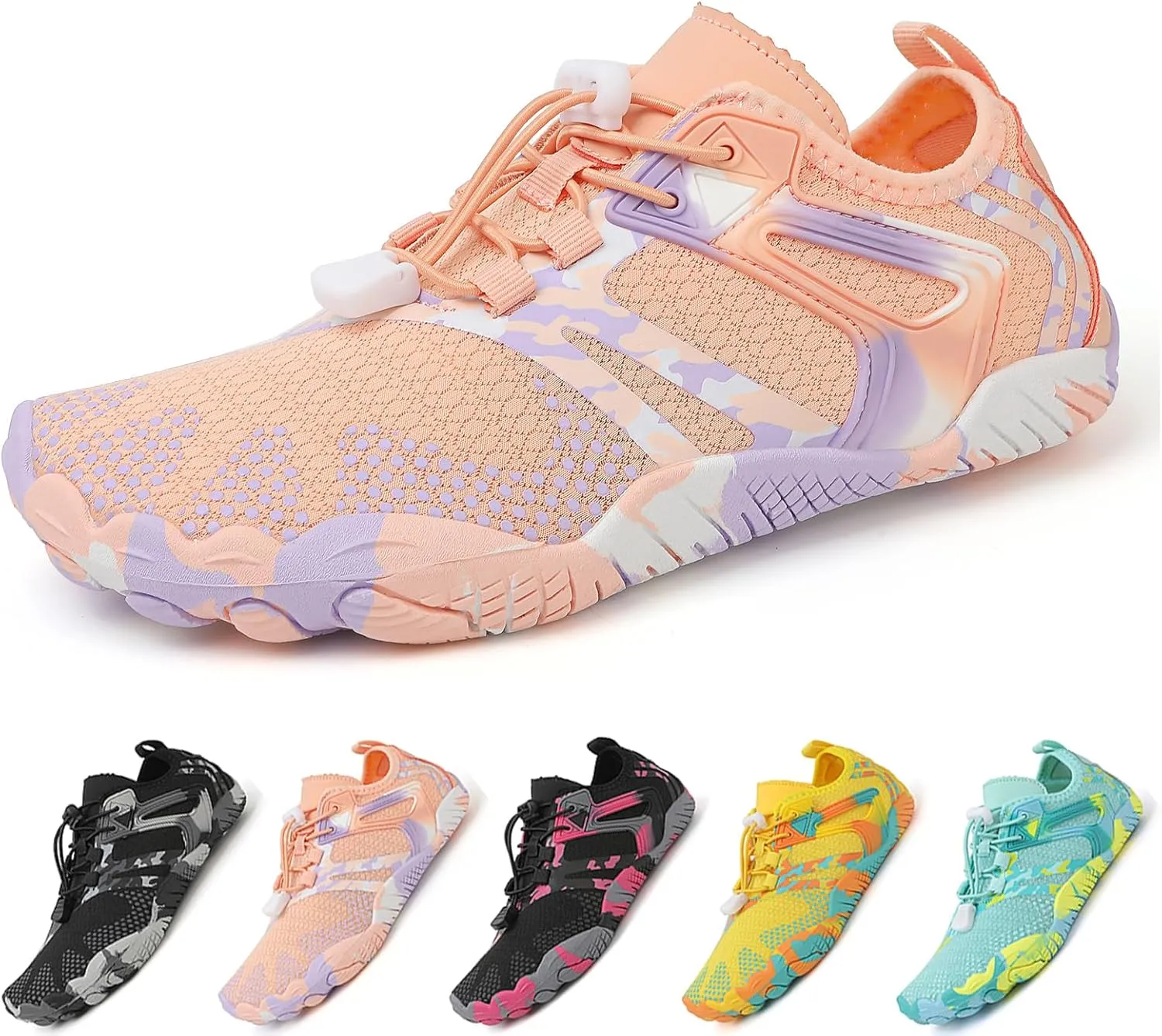 GUNIYIFS Water Shoes Men Women Adult Quick-Dry Aqua Sock Barefoot Shoes Non-Slip Hike Breathable Footwear Outdoor Athletic Beach