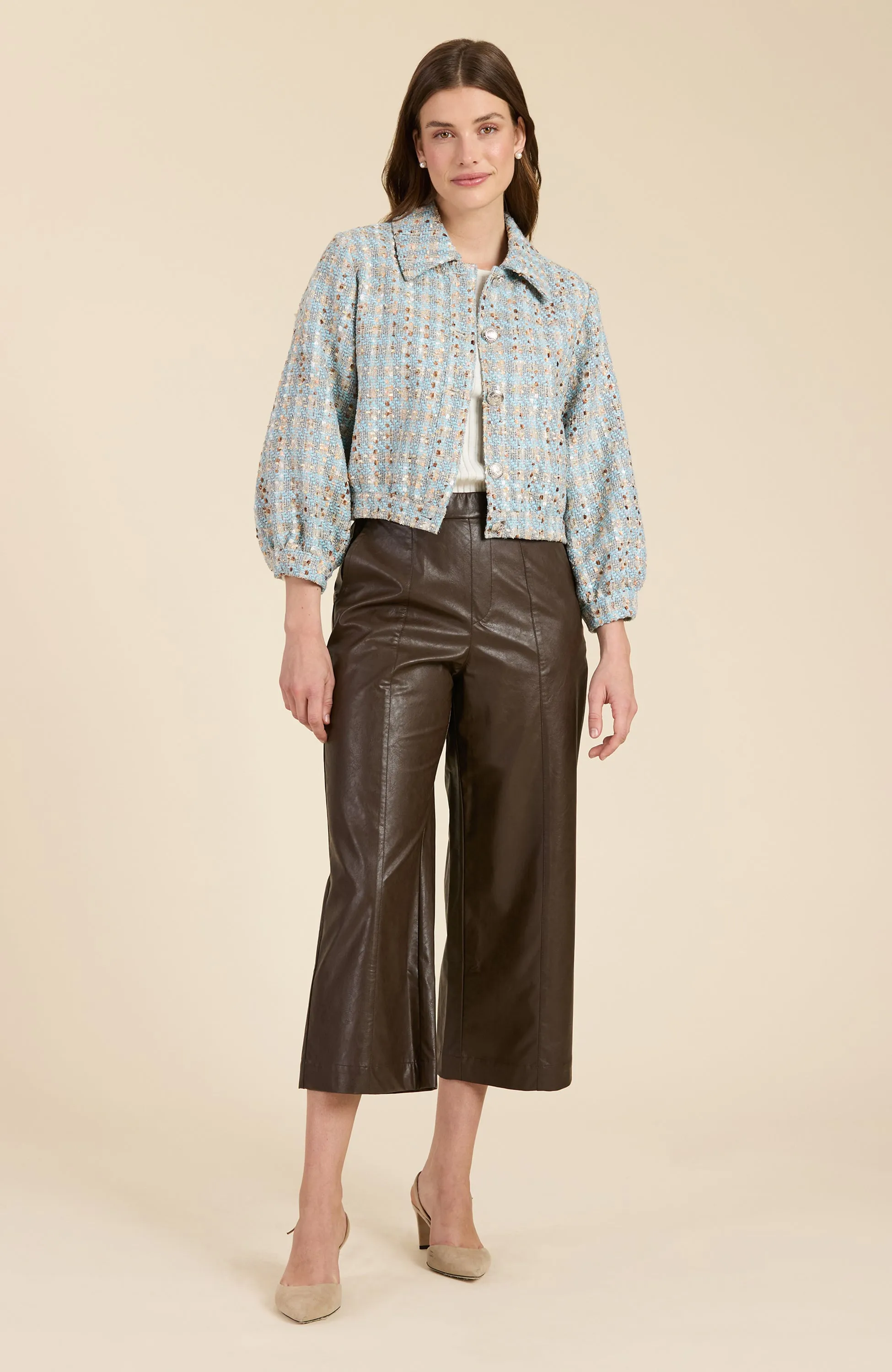 HARPER BOUCLE BOMBER JACKET