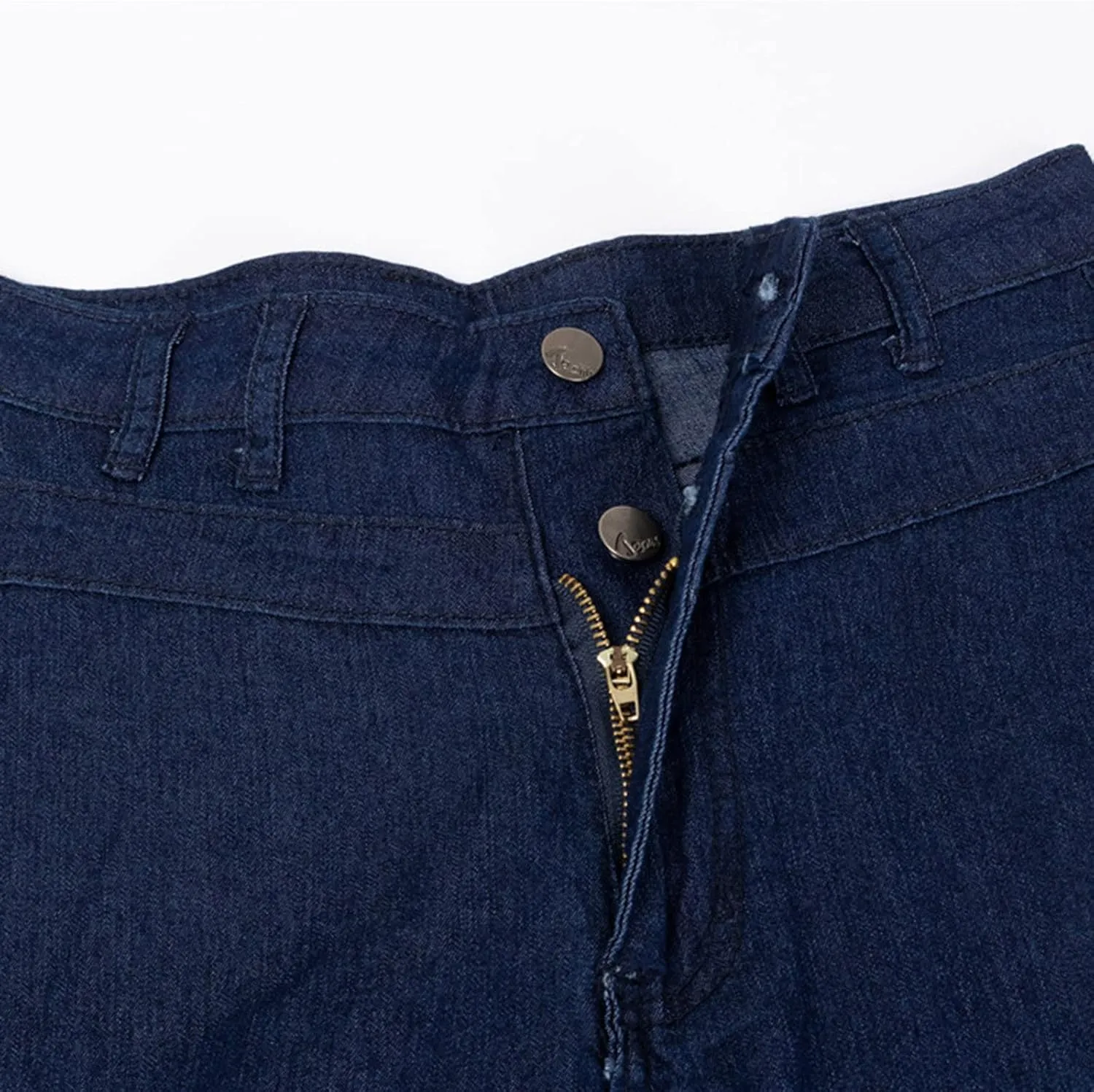 High Waisted Flare Jeans for Woman Adjustable Tie Wide Leg Denim Trousers Trendy Stretchy Bell Bottoms with Pockets