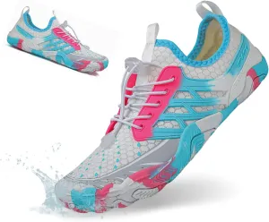 HiGropcore Water Shoes Men Women, Barefoot Wide Toe Box Beach Shoes, Quick Dry Breathable Swim Aqua Socks with Drainage