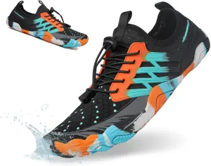 HiGropcore Water Shoes Men Women, Barefoot Wide Toe Box Beach Shoes, Quick Dry Breathable Swim Aqua Socks with Drainage