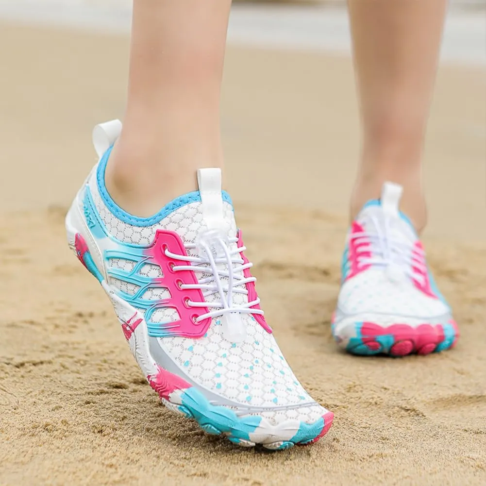 HiGropcore Water Shoes Men Women, Barefoot Wide Toe Box Beach Shoes, Quick Dry Breathable Swim Aqua Socks with Drainage