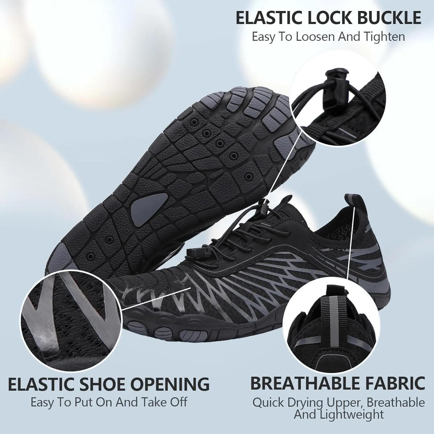 Hike Barefoot Shoes Women, Wide Toe Water Shoes Men for Hiking, Walking