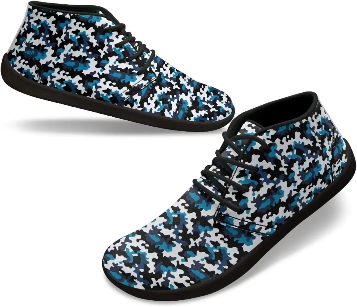 Howilath Camouflage Print Barefoot Shoes Men Waterproof Anti-Skid Casual Low Top Shoes Running Sneakers