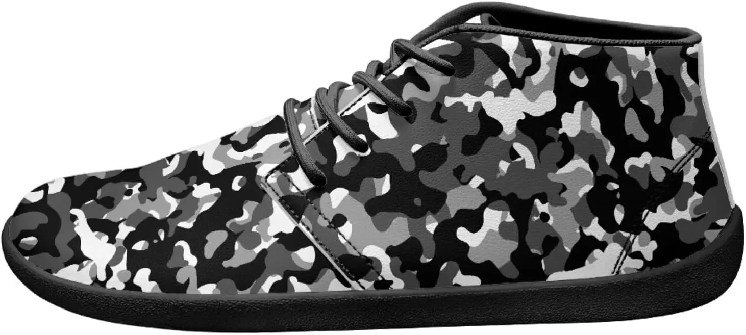 Howilath Camouflage Print Barefoot Shoes Men Waterproof Anti-Skid Casual Low Top Shoes Running Sneakers