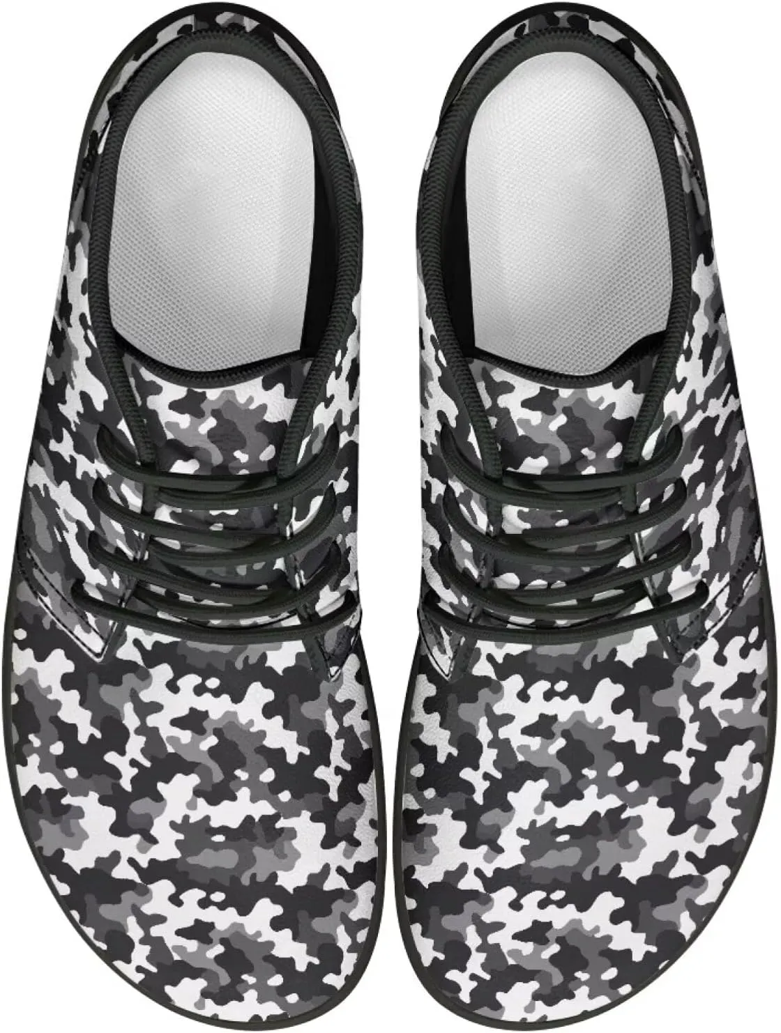 Howilath Camouflage Print Barefoot Shoes Men Waterproof Anti-Skid Casual Low Top Shoes Running Sneakers
