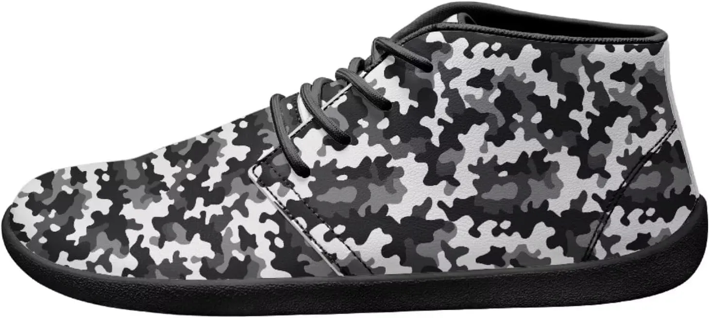 Howilath Camouflage Print Barefoot Shoes Men Waterproof Anti-Skid Casual Low Top Shoes Running Sneakers