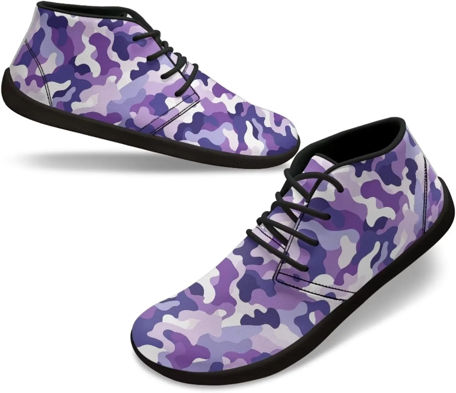 Howilath Camouflage Print Barefoot Shoes Men Waterproof Anti-Skid Casual Low Top Shoes Running Sneakers