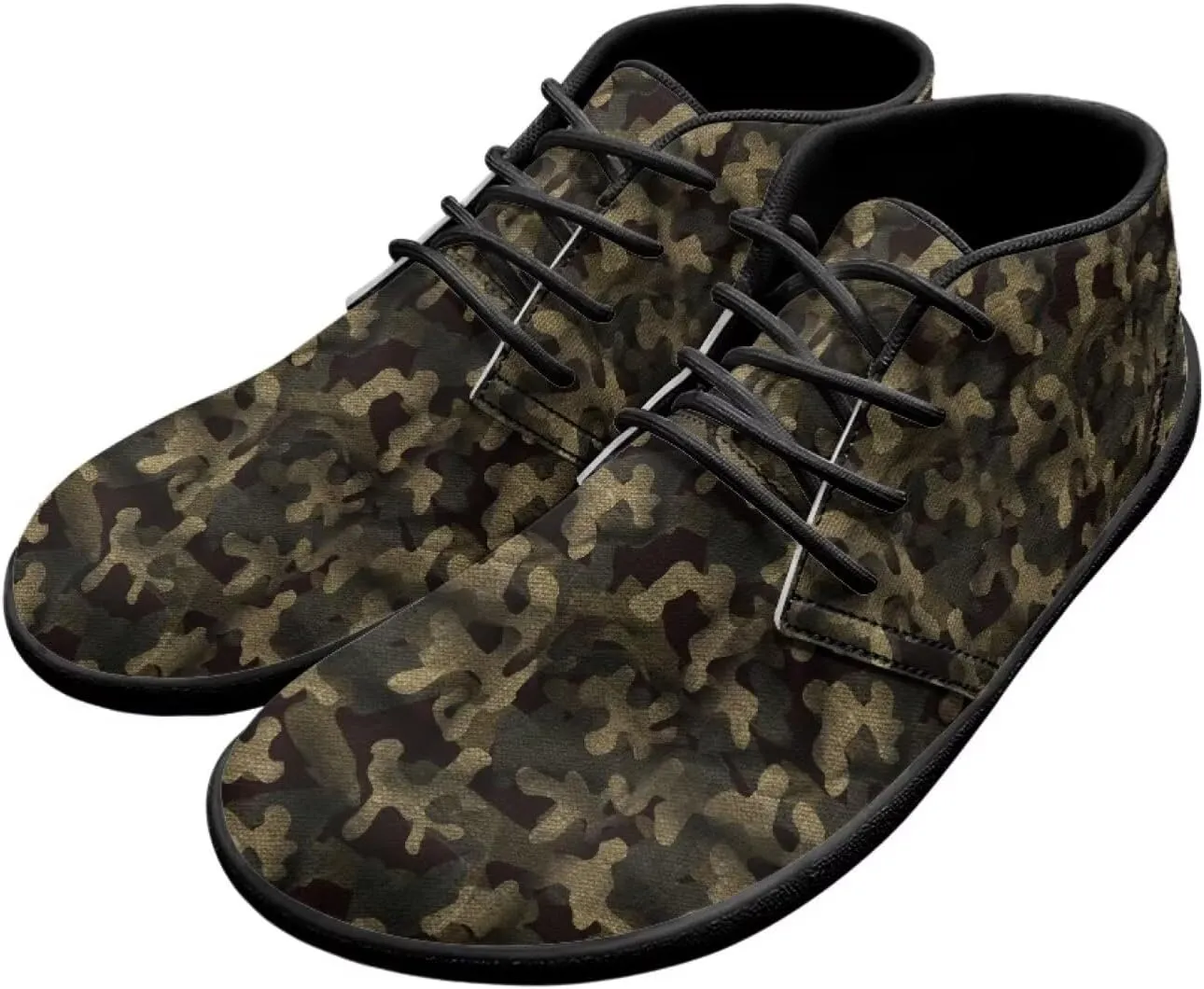 Howilath Camouflage Print Barefoot Shoes Men Waterproof Anti-Skid Casual Low Top Shoes Running Sneakers