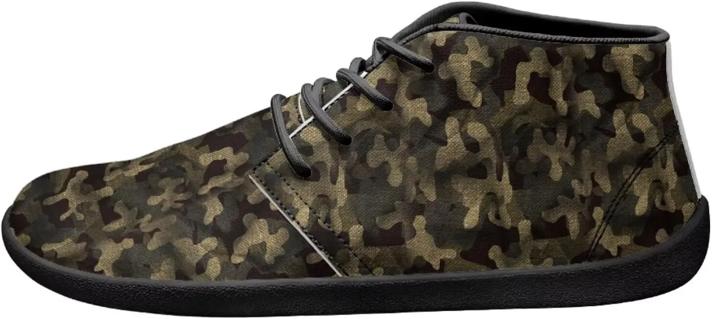 Howilath Camouflage Print Barefoot Shoes Men Waterproof Anti-Skid Casual Low Top Shoes Running Sneakers
