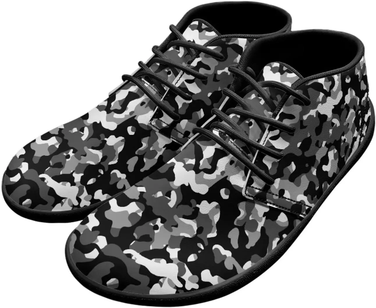Howilath Camouflage Print Barefoot Shoes Men Waterproof Anti-Skid Casual Low Top Shoes Running Sneakers