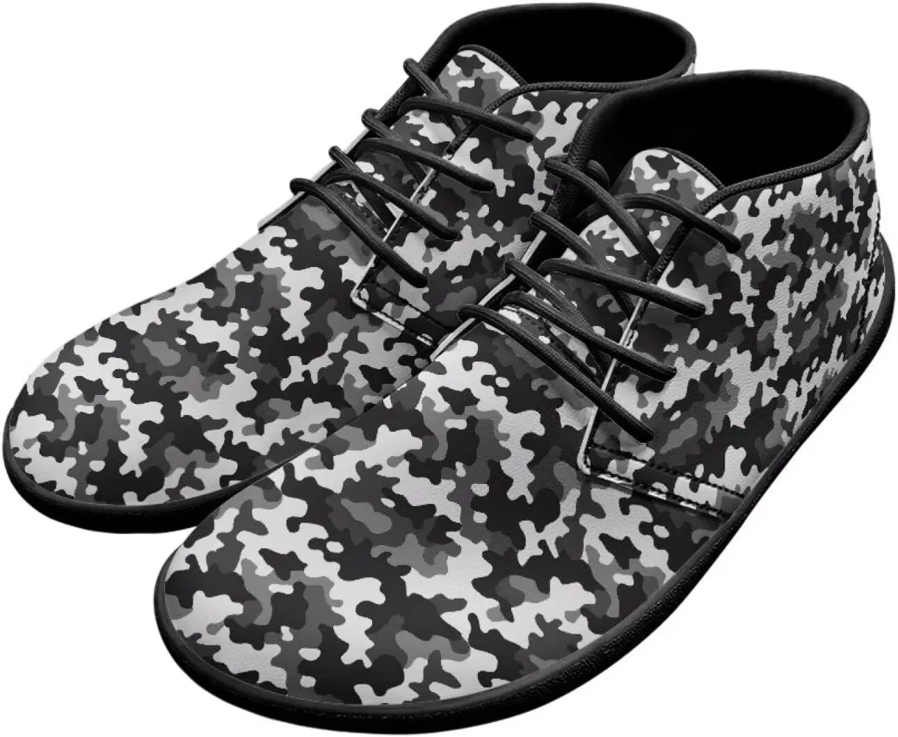 Howilath Camouflage Print Barefoot Shoes Men Waterproof Anti-Skid Casual Low Top Shoes Running Sneakers