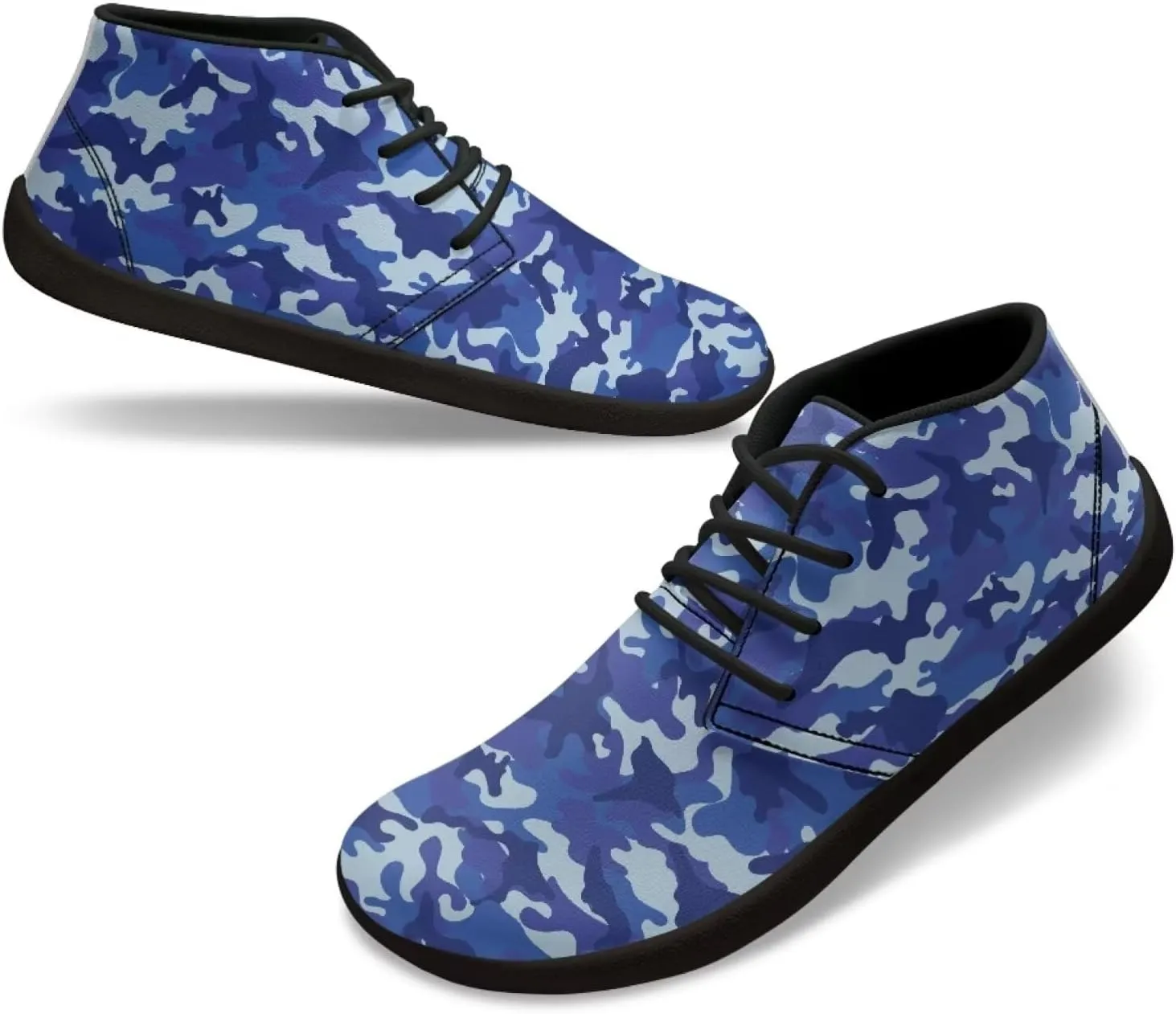 Howilath Camouflage Print Barefoot Shoes Men Waterproof Anti-Skid Casual Low Top Shoes Running Sneakers
