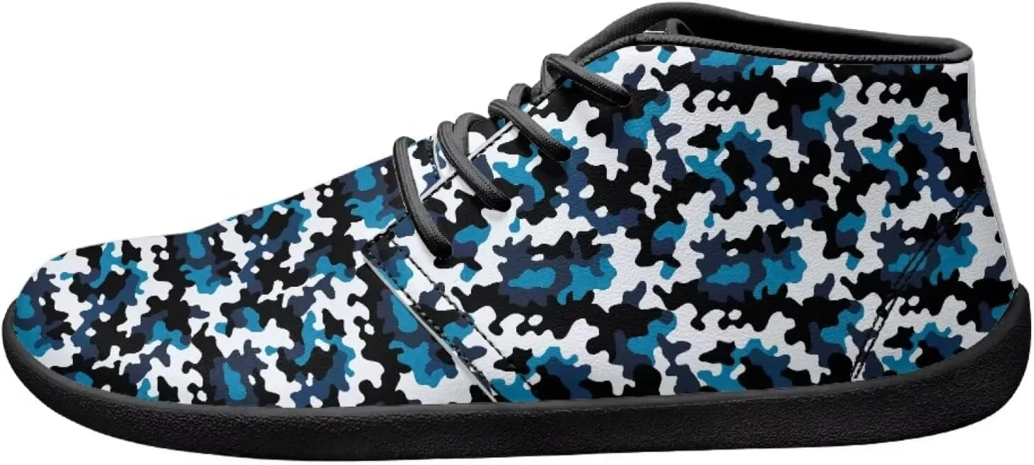 Howilath Camouflage Print Barefoot Shoes Men Waterproof Anti-Skid Casual Low Top Shoes Running Sneakers