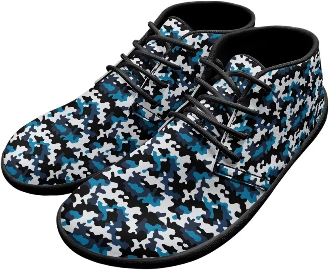Howilath Camouflage Print Barefoot Shoes Men Waterproof Anti-Skid Casual Low Top Shoes Running Sneakers