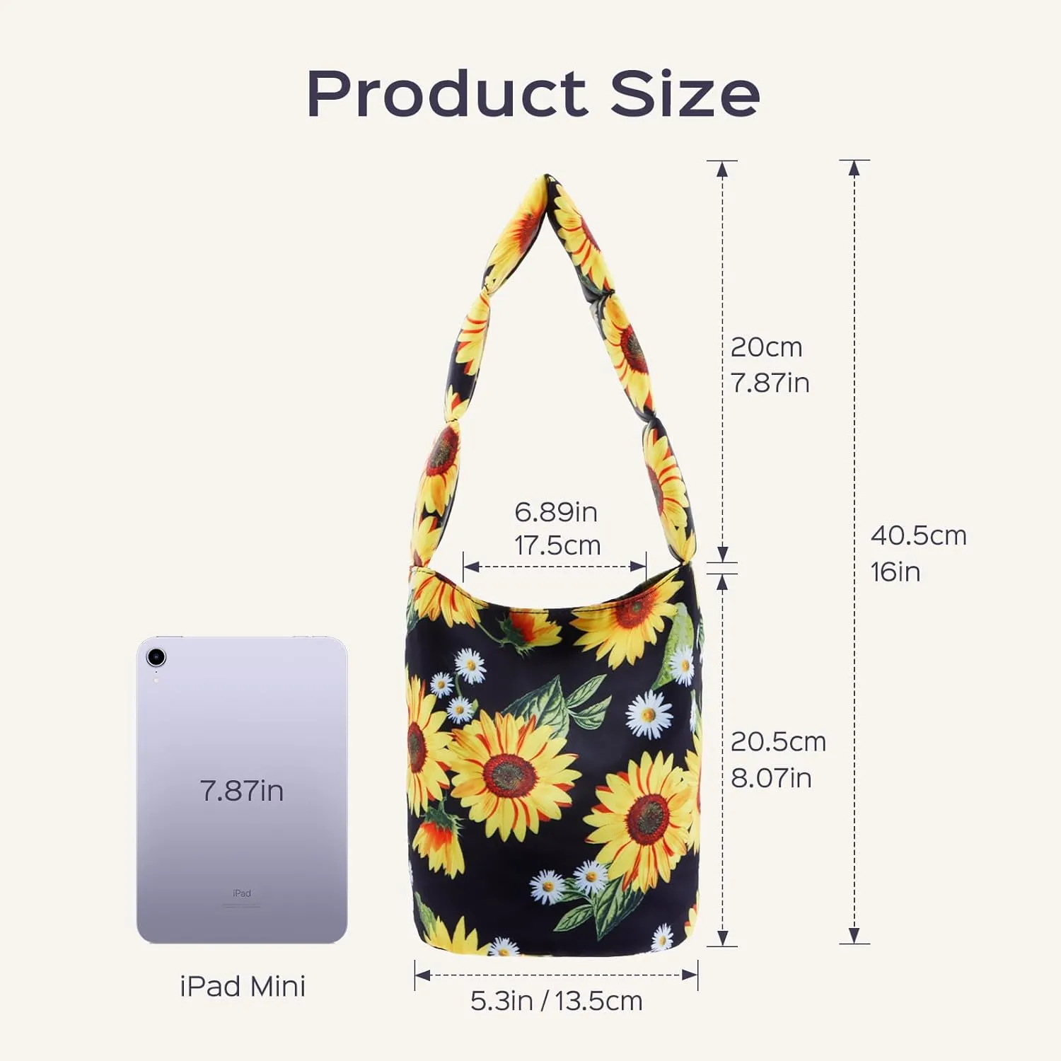 HUA ANGEL Small Bucket Bag for Women Floral Printed Shoulder Purses Mini Hobo Bag Top Handle Handbags for Travel Shopping