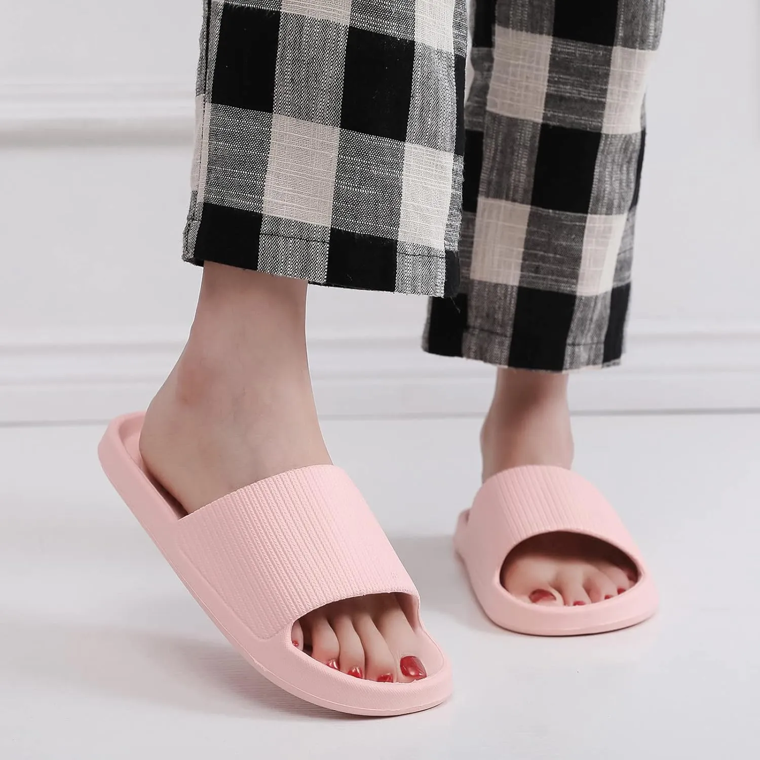 Indoor Slippers Slippers with Arch Support for Women Ultra Comfort Non-Slip Shower Sandals Indoor and Outdoor