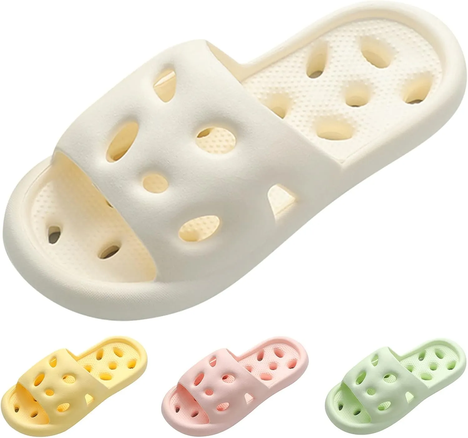 Indoor Slippers Slippers with Arch Support for Women with Drainage Hole Water Shoe for Beach, Showers