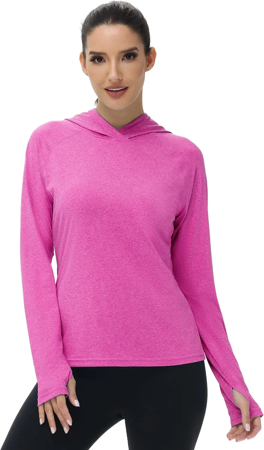 isnowood Womens Long Sleeve Rash Guard, Lightweight UV UPF 50  Sun Protection Shirts, Hiking Outdoor Running Fishing Clothing