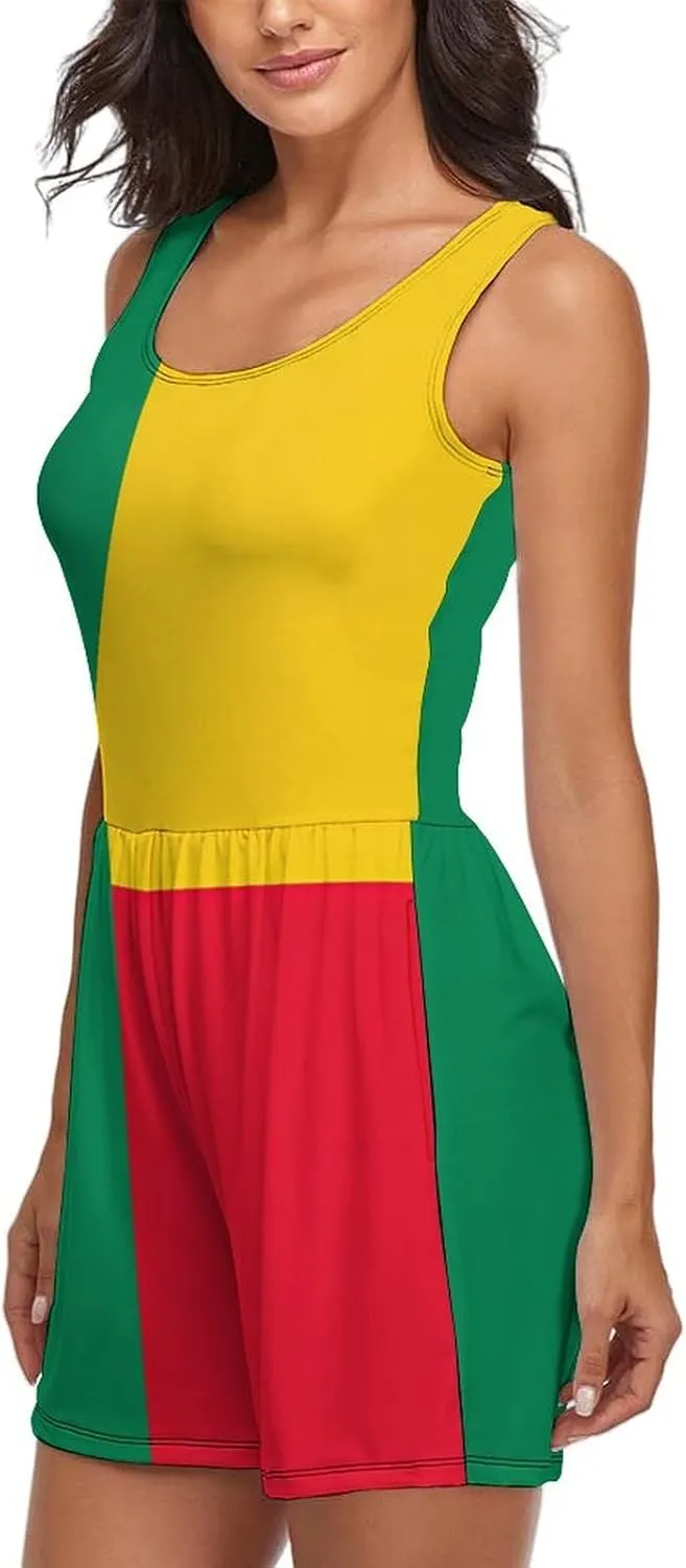 Jumpsuit for Women Summer Sun Beach Camisole Womens Sundress Casual Sexy Beach Clothes