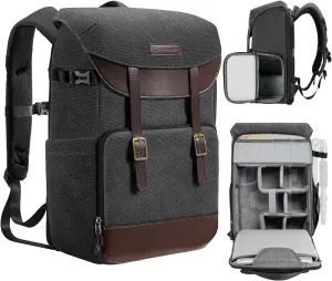 K&F Concept Camera Backpacks for Photographers Travel Bag with laptop compartment and Rain Cover Waterproof Multi-Functional Camera Bags for Dslr