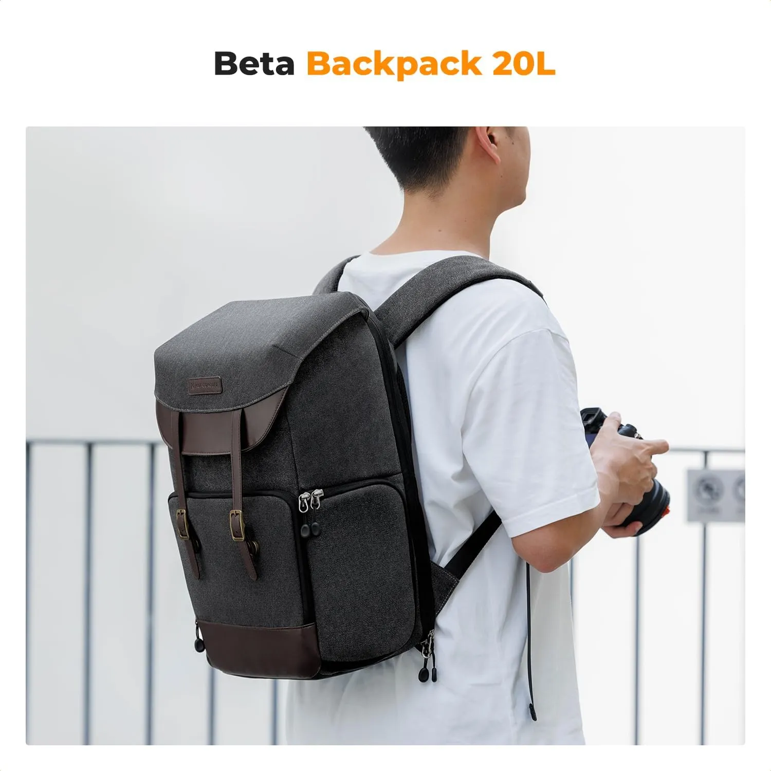 K&F Concept Camera Backpacks for Photographers Travel Bag with laptop compartment and Rain Cover Waterproof Multi-Functional Camera Bags for Dslr