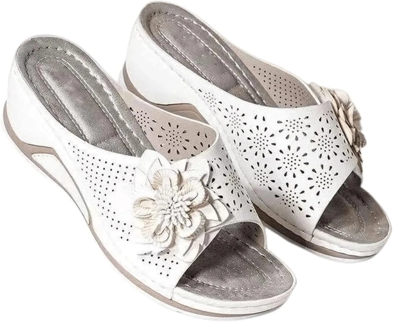 Ladmiple Orthotic Sandals For Women Cute Orthopedic Arch Support Flip Flops Dressy Comfortable Walking Slides Summer Shoes
