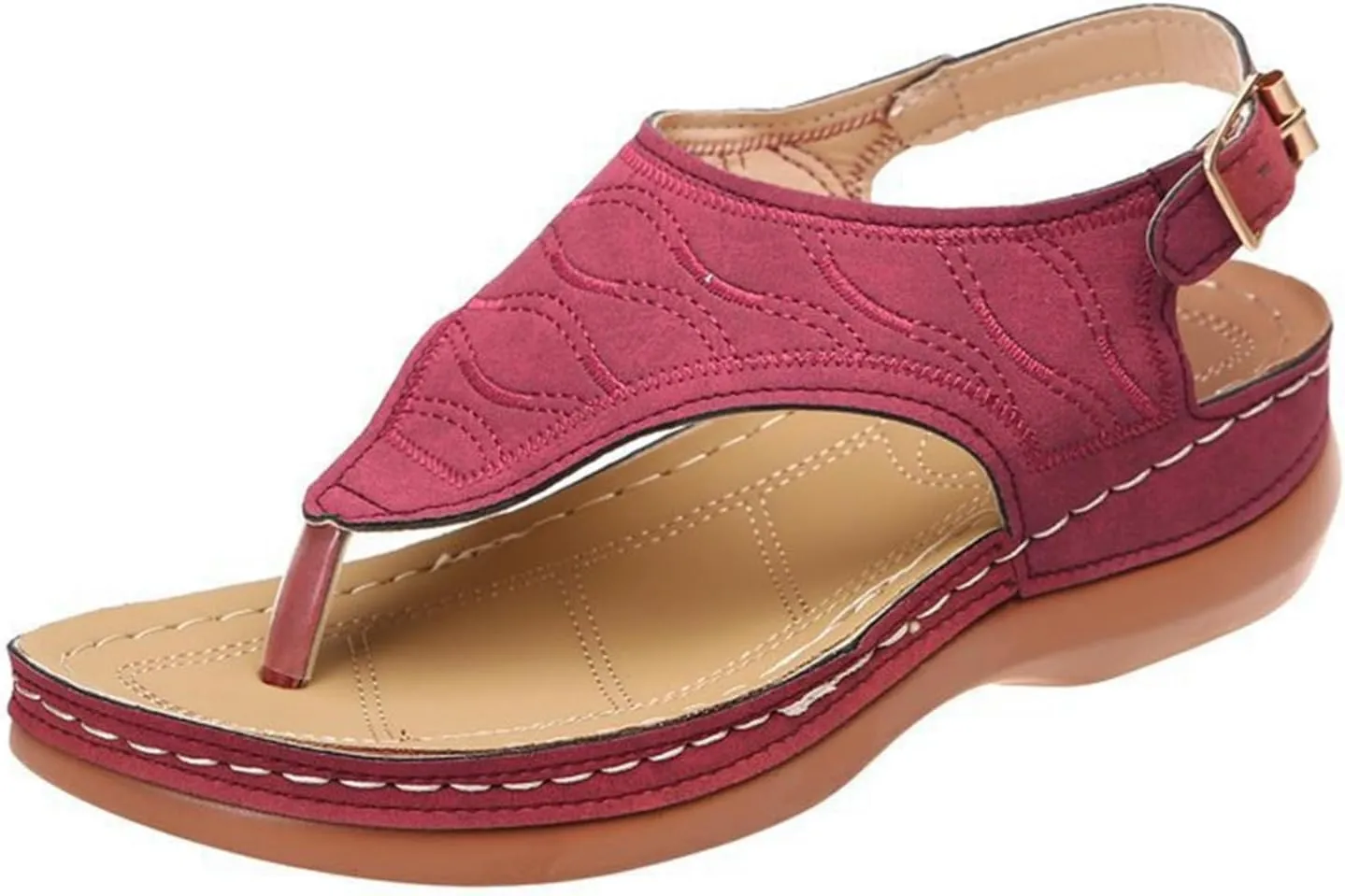 Ladmiple Orthotic Sandals For Women Plantar Fasciitis Comfortable Summer Flip Flops Orthopedic Slides with Arch Support