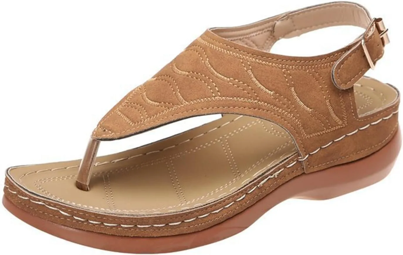 Ladmiple Orthotic Sandals For Women With Arch Support Flips Flops Flat feet Orthopedic Slides Comfortable Walking Beach Shoes