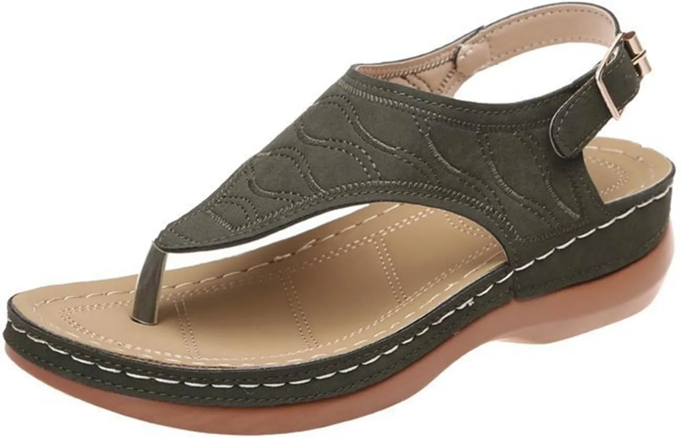 Ladmiple Orthotic Sandals For Women With Arch Support Flips Flops Flat feet Orthopedic Slides Comfortable Walking Beach Shoes