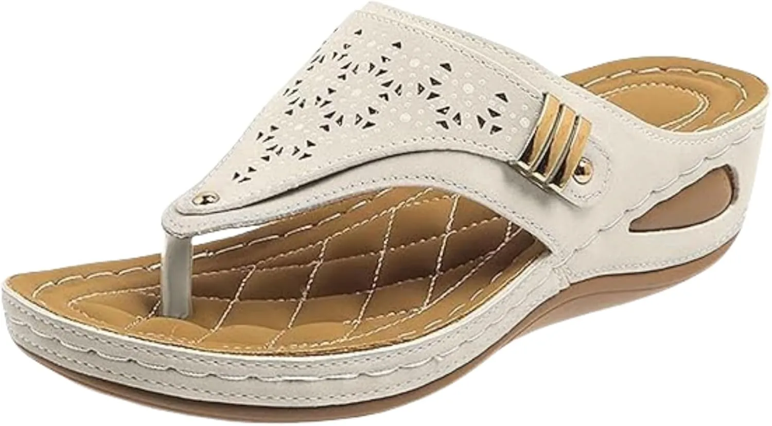 Ladmiple Sandals for Women Dressy,Womens Summer 2023 Flip Flops Gladiator Strappy Sandal Casual Roman Beach Flat Shoes
