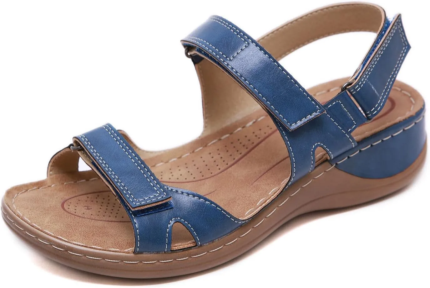 Ladmiple Womens Sandals Comfortable Causal Summer Flip Flops Arch Support Beach Roman Outdoor Open Toe Orthopedic Sandal