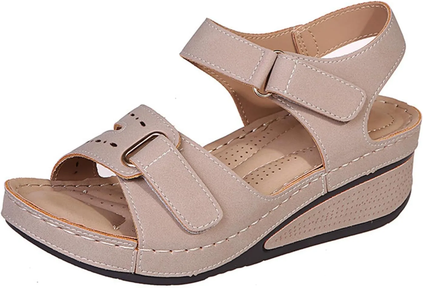 Ladmiple Women's Sandals Comfortable Dressy Orthotic Flips Flops Arch Support for Flat feet Orthopedic Slides Walking Shoes