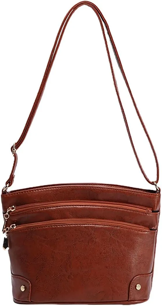 Leather Bucket Bags for Women Small Retro Shoulder Bag Designer Hobo Satchel Slouchy Crossbody Bag 2025 Summer