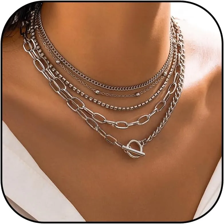 Long tiantian Layered Necklaces for Women Western Jewelry for Women Stack Coin Necklace Country Necklace Trendy Boho Summer Beach Vacation Accessories