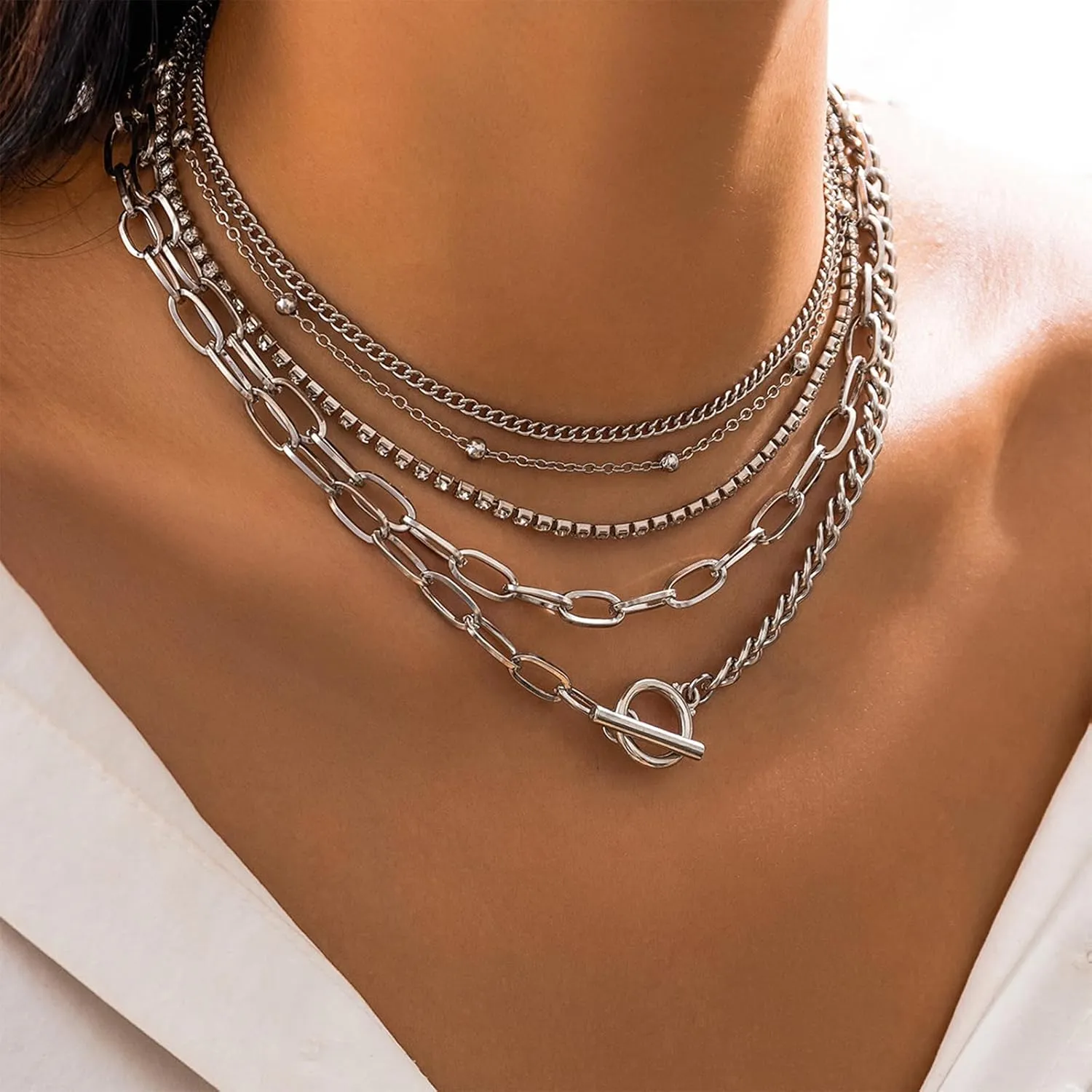 Long tiantian Layered Necklaces for Women Western Jewelry for Women Stack Coin Necklace Country Necklace Trendy Boho Summer Beach Vacation Accessories